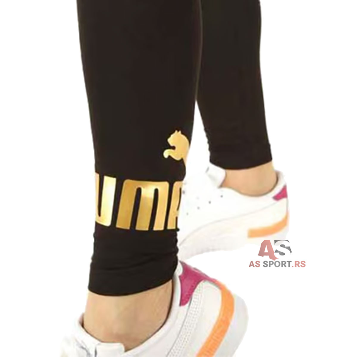 Ess Metallic Logo Leggings  S 848307-01-awhV