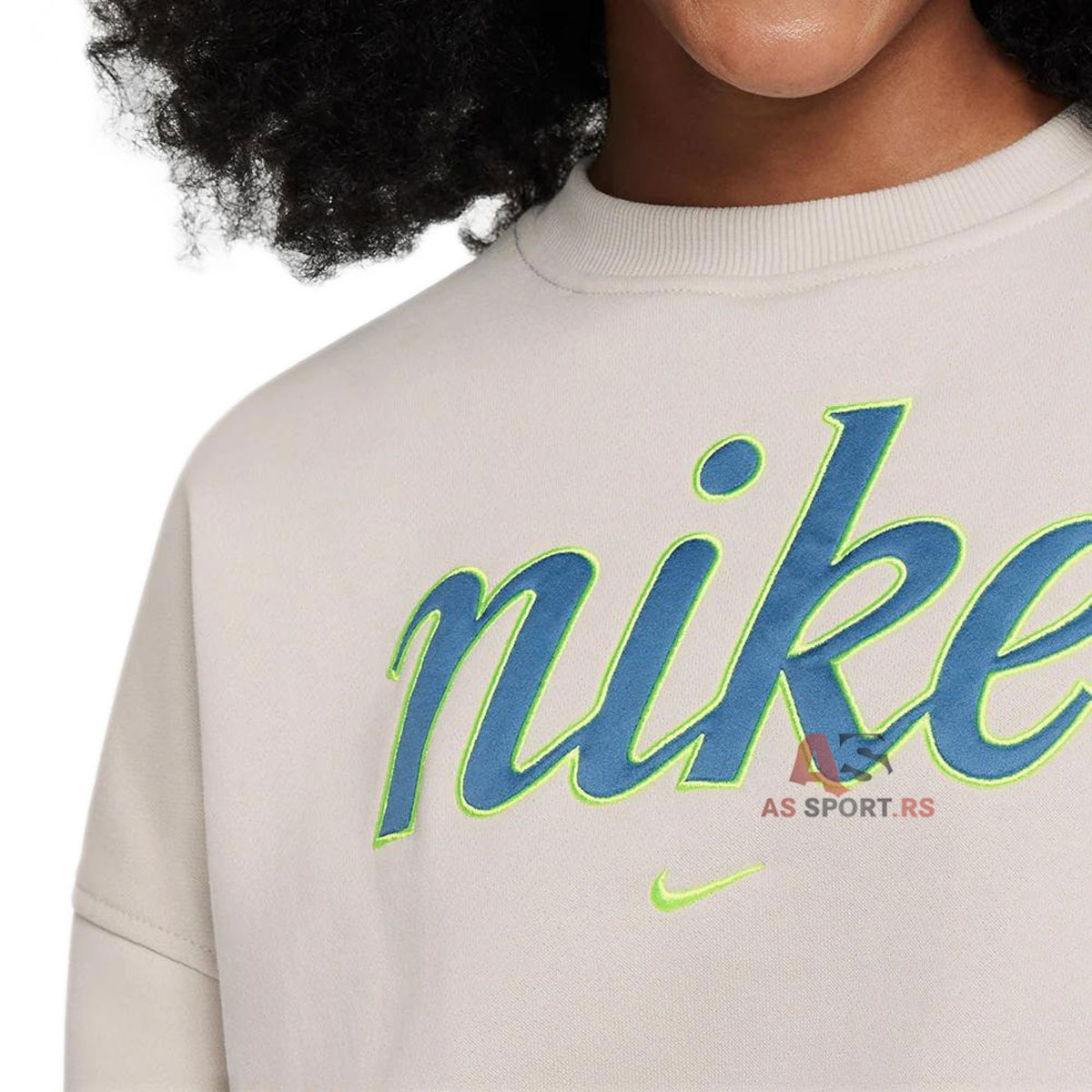 Nsw Club Fleece Crew Star XL FZ5566-072-v2VX