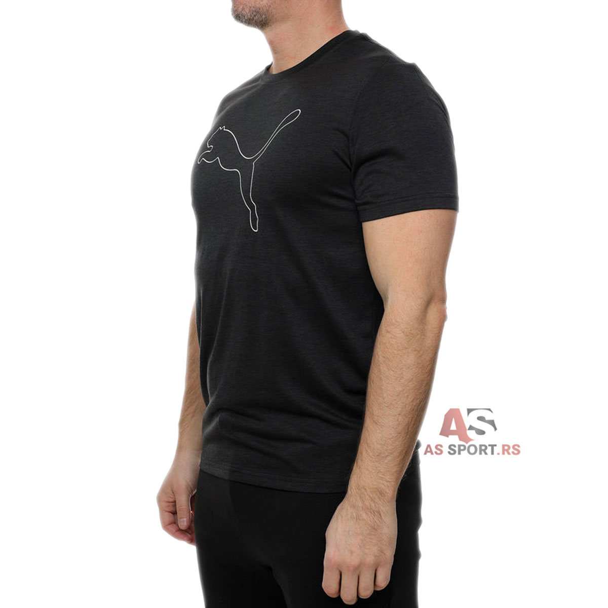 Tad Essential Heather Cat Tee  M 525907-01-g8xE