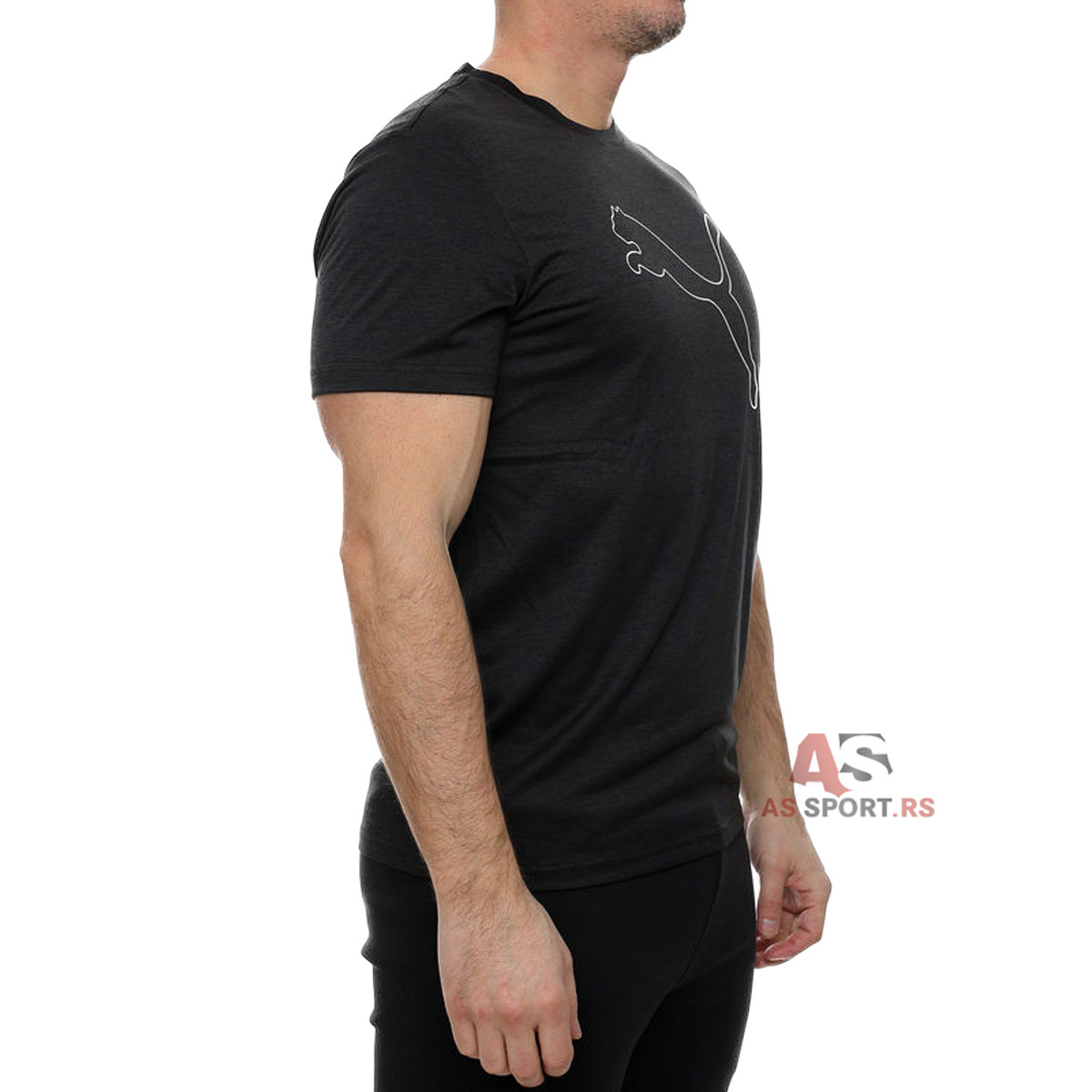 Tad Essential Heather Cat Tee  M 525907-01-g8xE